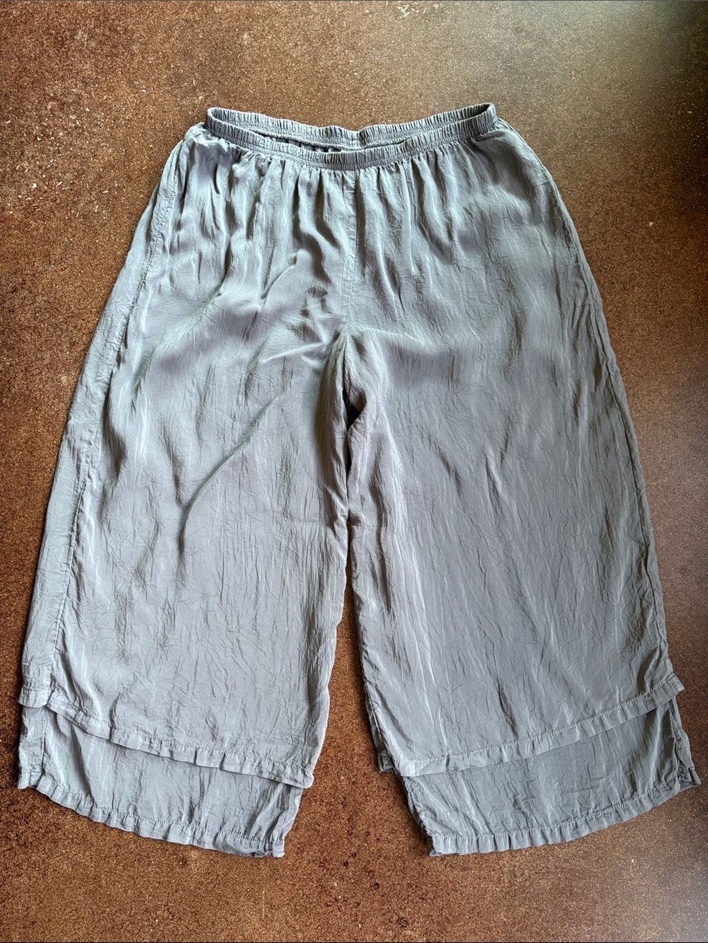 Click/Color Me Cotton cupro cropped pants